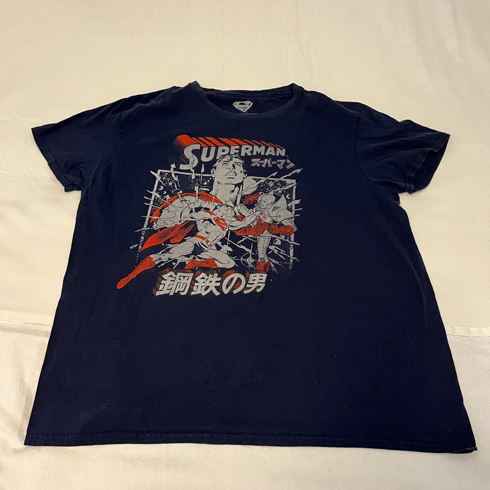 Superman Graphic Tee - Navy Blue S/S Size XL